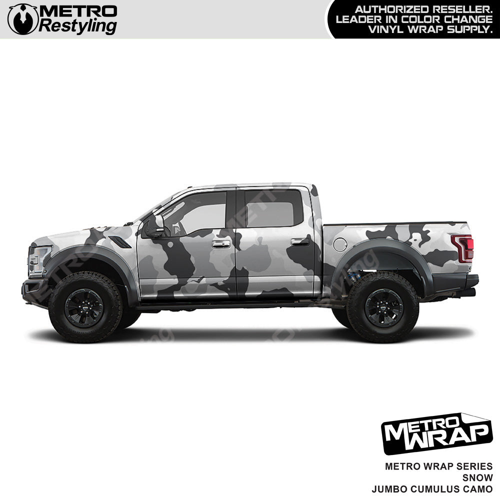 Metro Wrap Jumbo Cumulus Snow Camouflage Vinyl Film