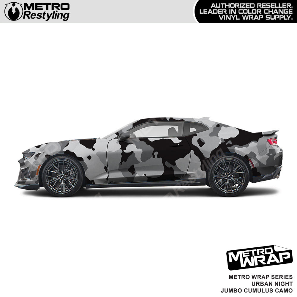 Metro Wrap Jumbo Cumulus Urban Night Camouflage Vinyl Film