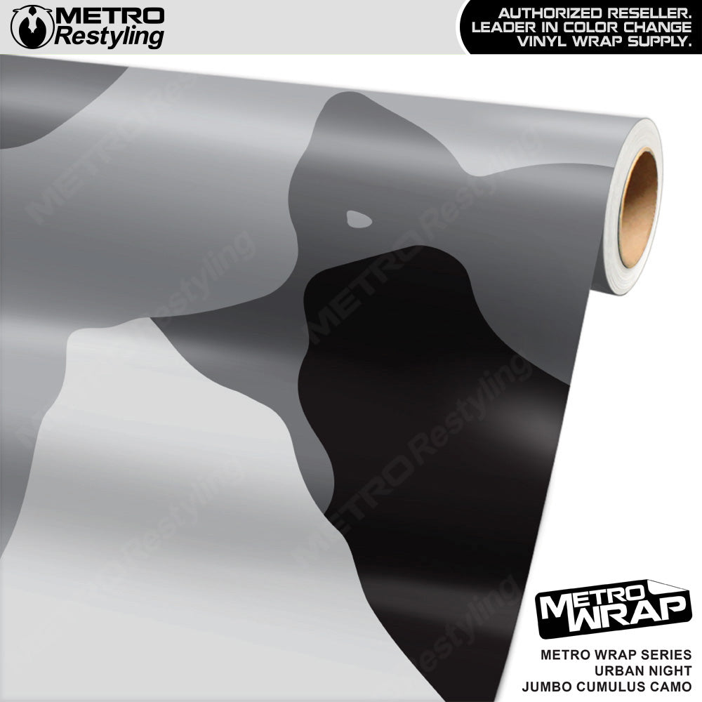 Metro Wrap Jumbo Cumulus Urban Night Camouflage Vinyl Film