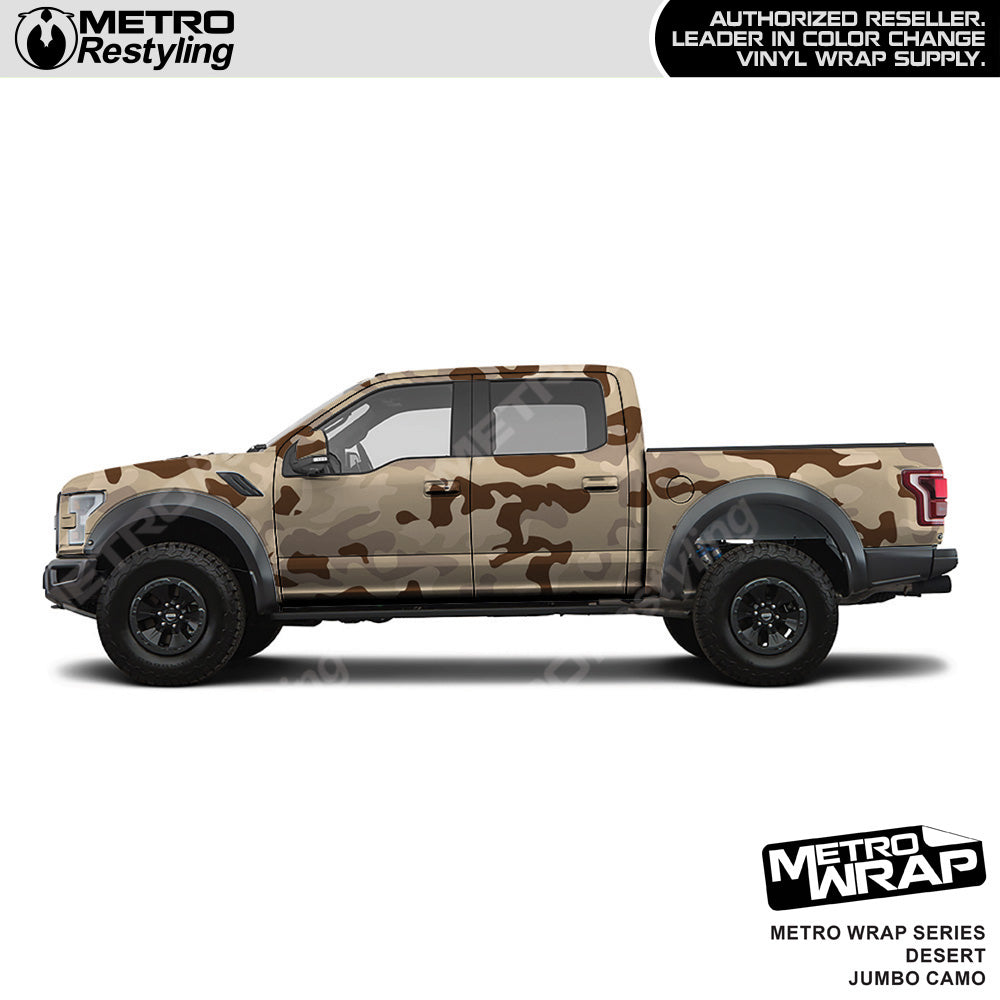 Metro Wrap Jumbo Classic Desert Camouflage Vinyl Film