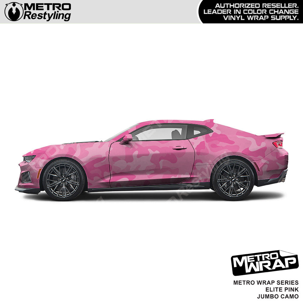 Metro Wrap Jumbo Classic Elite Pink Camouflage Vinyl Film