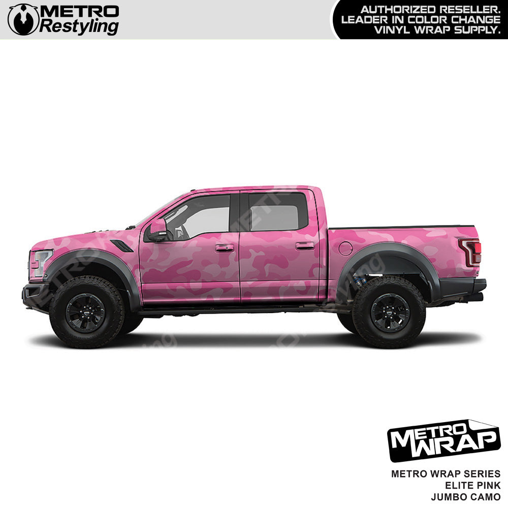 Metro Wrap Jumbo Classic Elite Pink Camouflage Vinyl Film