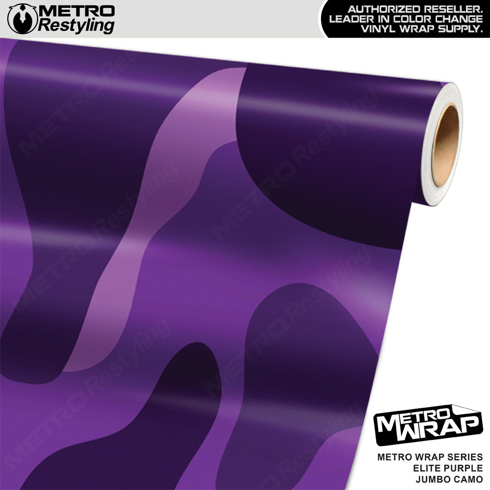 Metro Wrap Jumbo Classic Elite Purple Camouflage Vinyl Film