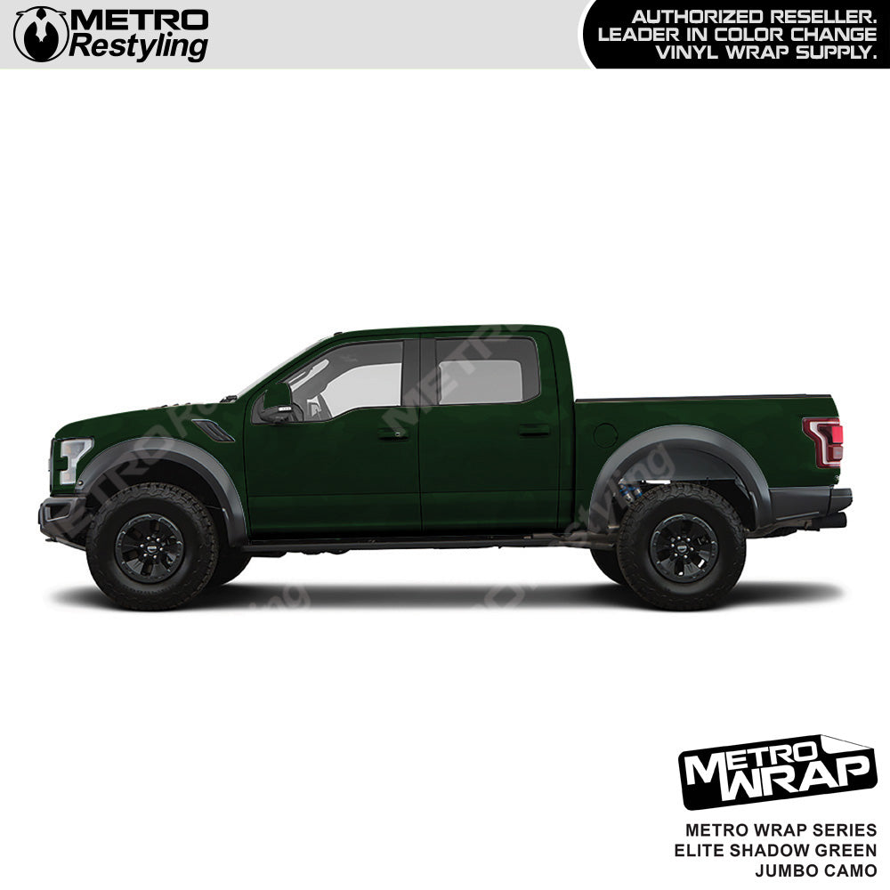 Metro Wrap Jumbo Classic Elite Shadow Green Camouflage Vinyl Film