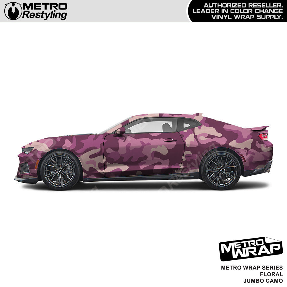 Metro Wrap Jumbo Classic Floral Camouflage Vinyl Film
