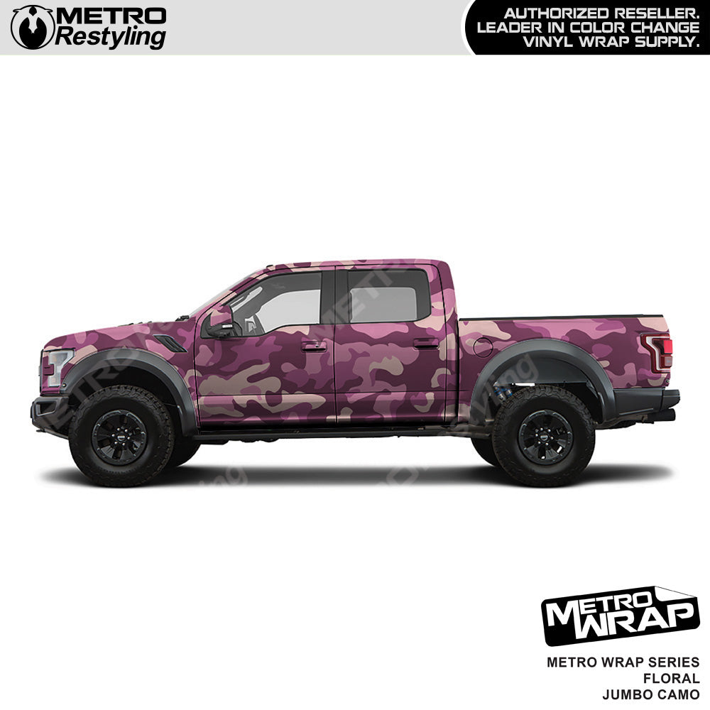 Metro Wrap Jumbo Classic Floral Camouflage Vinyl Film
