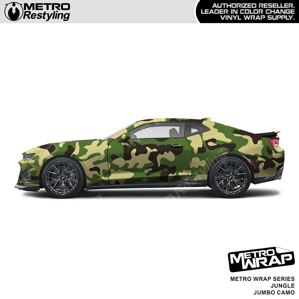 Metro Wrap Jumbo Classic Jungle Camouflage Vinyl Film