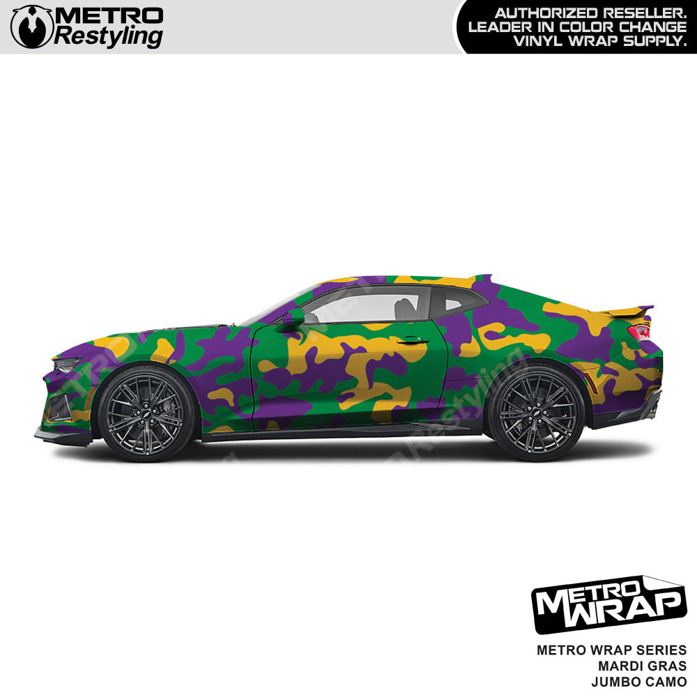 Metro Wrap Jumbo Classic Mardi Gras Camouflage Vinyl Film