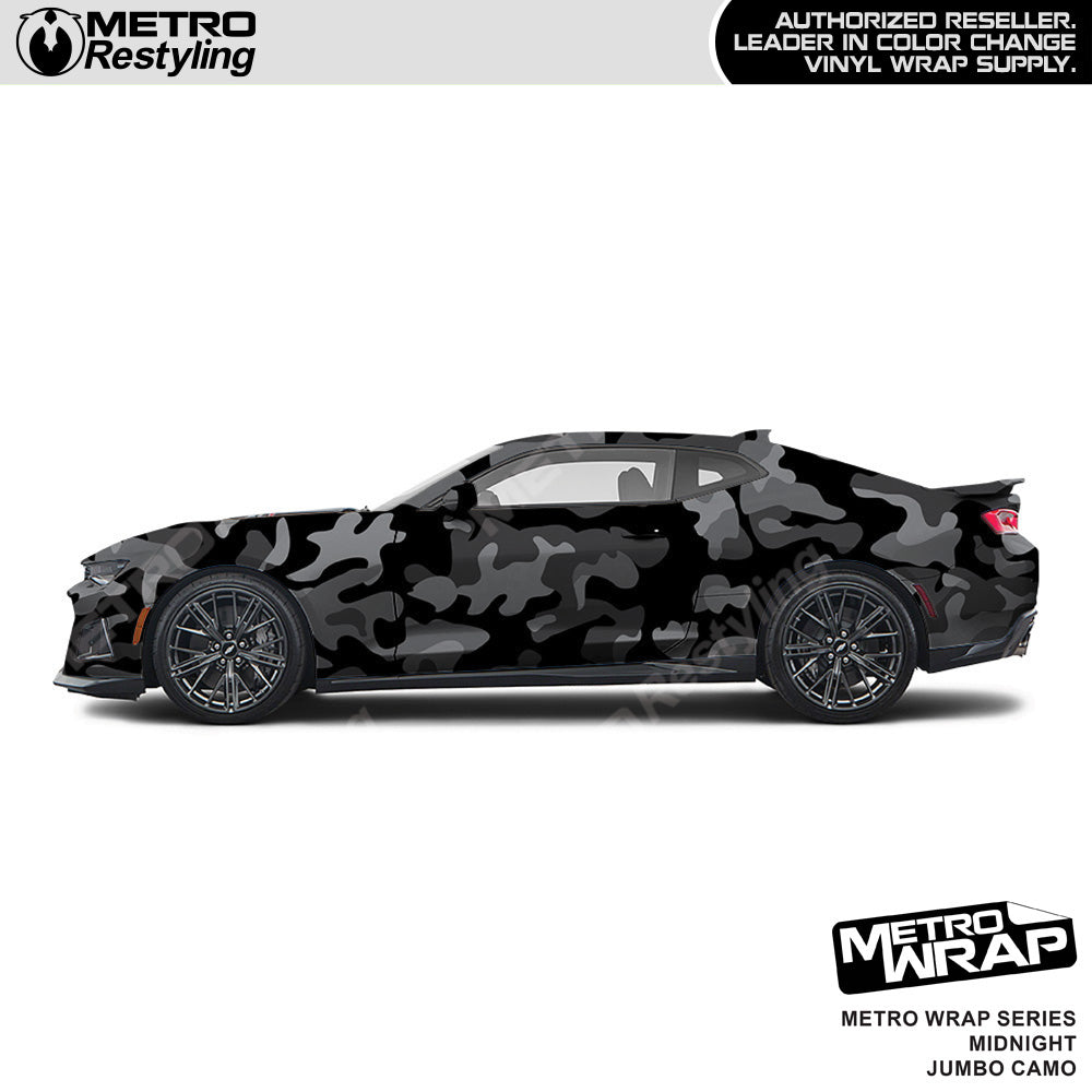 Metro Wrap Jumbo Classic Midnight Camouflage Vinyl Film