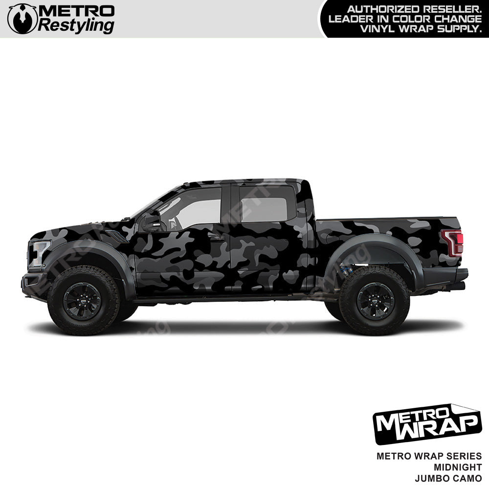 Metro Wrap Jumbo Classic Midnight Camouflage Vinyl Film