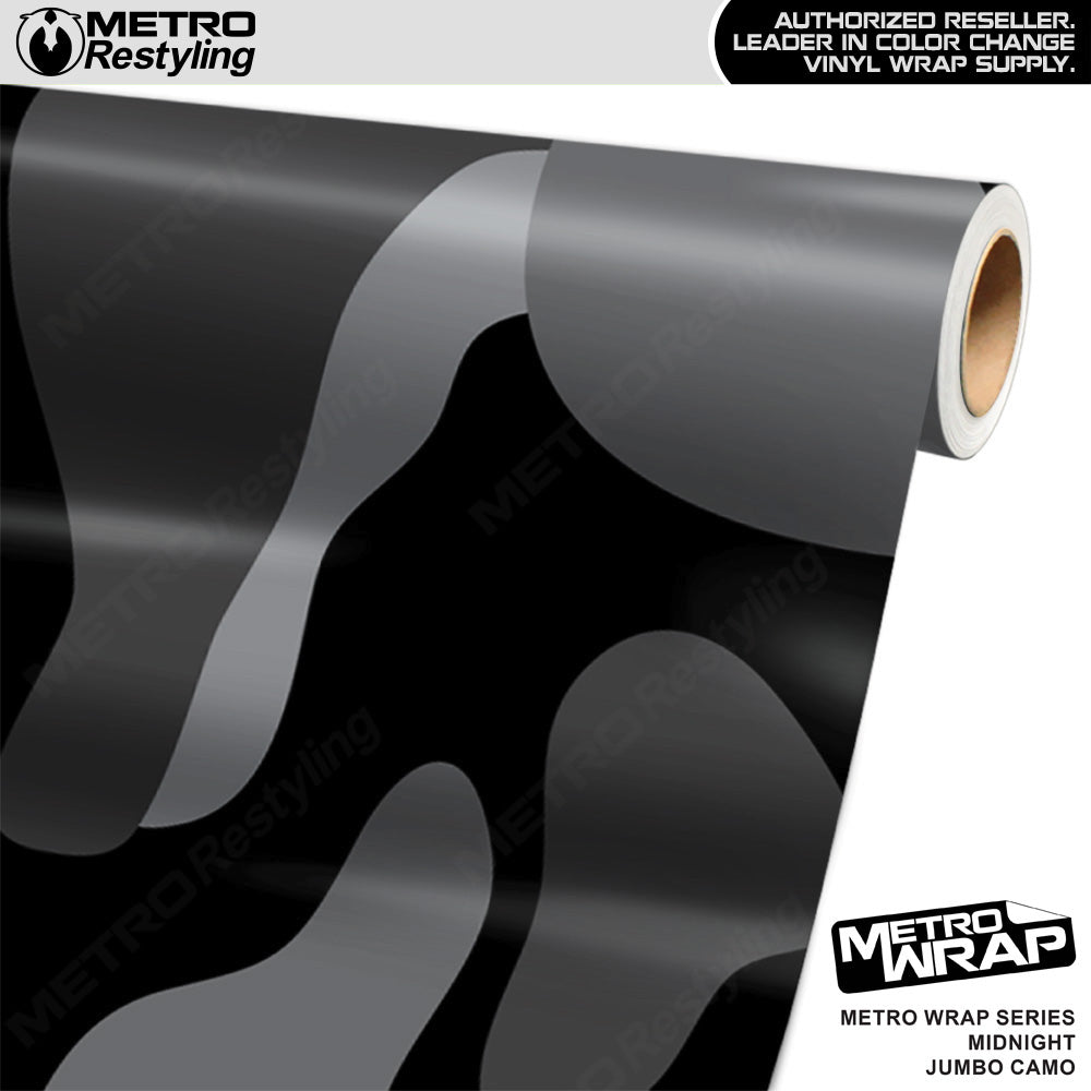 Metro Wrap Jumbo Classic Midnight Camouflage Vinyl Film