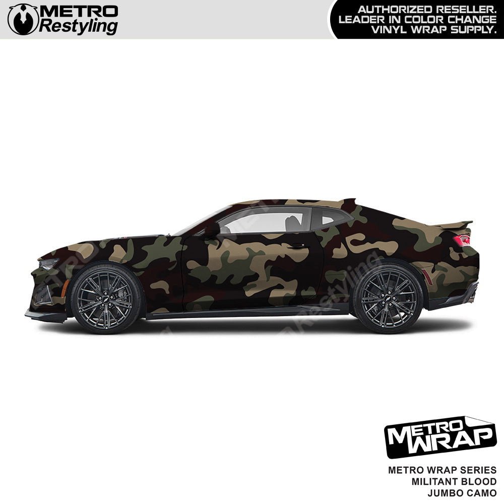 Metro Wrap Jumbo Classic Militant Blood Camouflage Vinyl Film