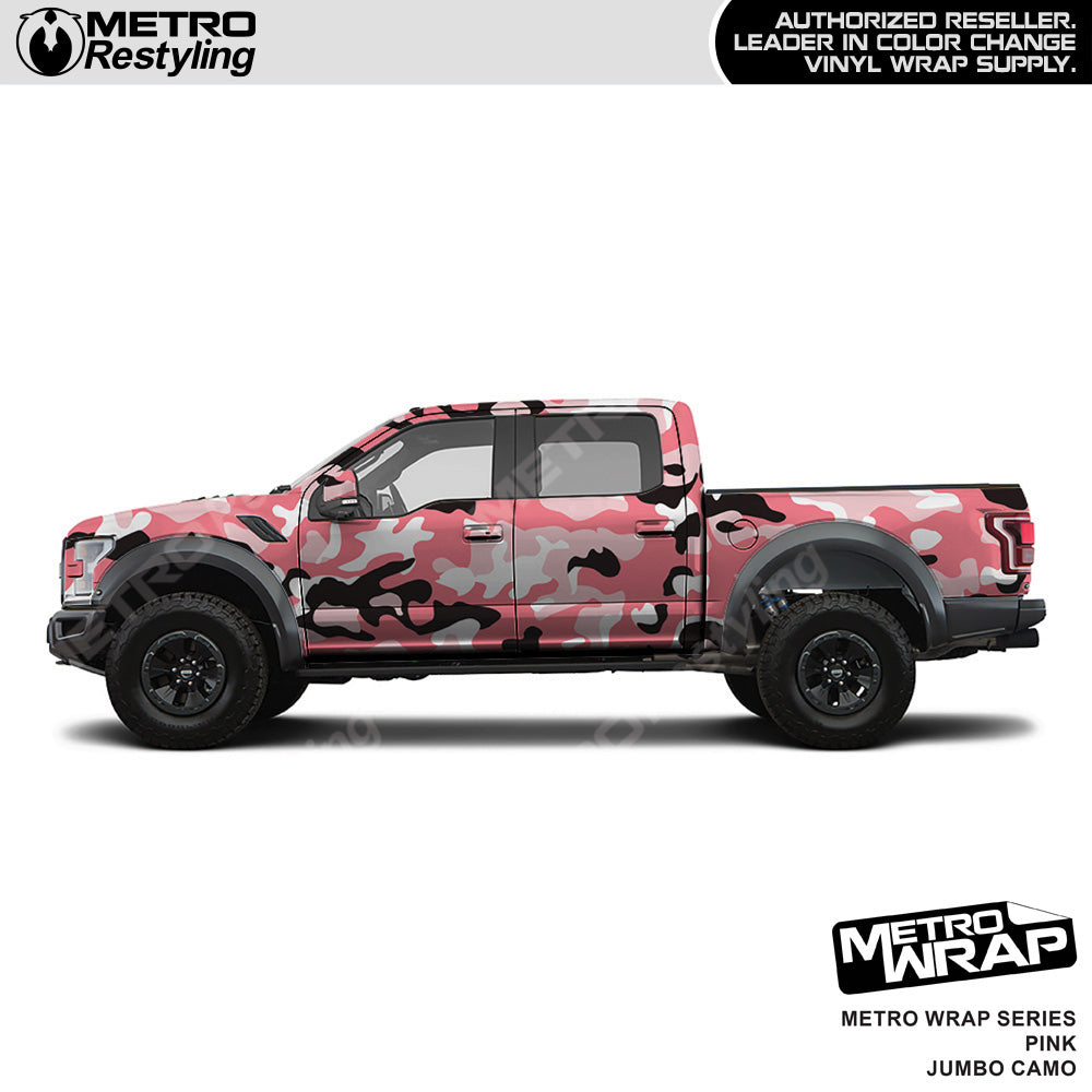 Metro Wrap Jumbo Classic Pink Camouflage Vinyl Film