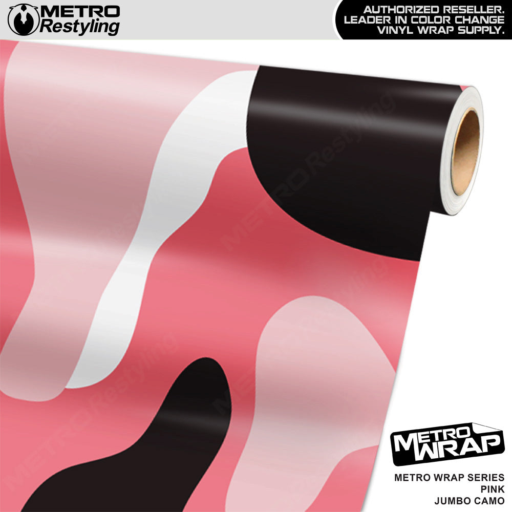Metro Wrap Jumbo Classic Pink Camouflage Vinyl Film