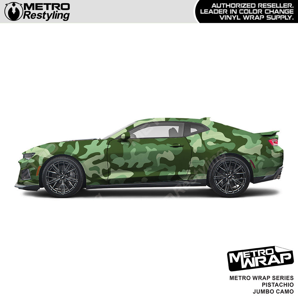 Metro Wrap Jumbo Classic Pistachio Camouflage Vinyl Film