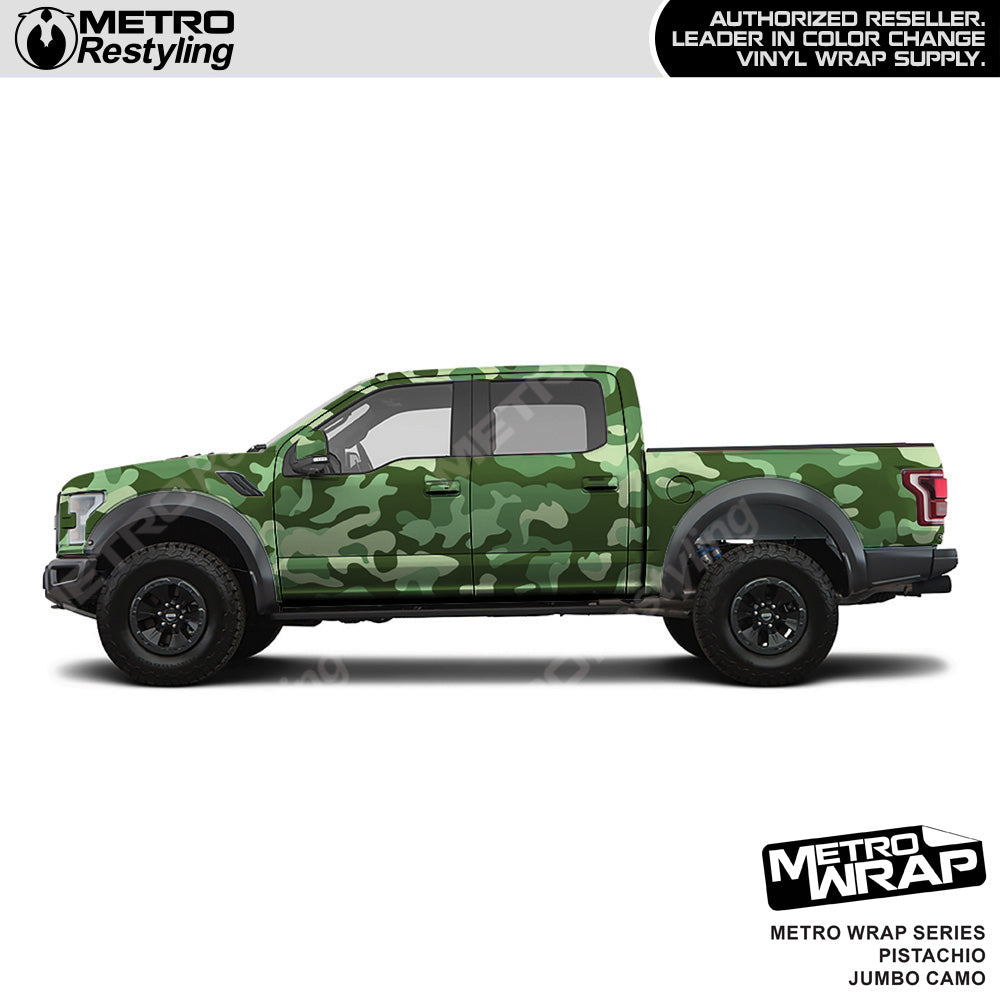 Metro Wrap Jumbo Classic Pistachio Camouflage Vinyl Film