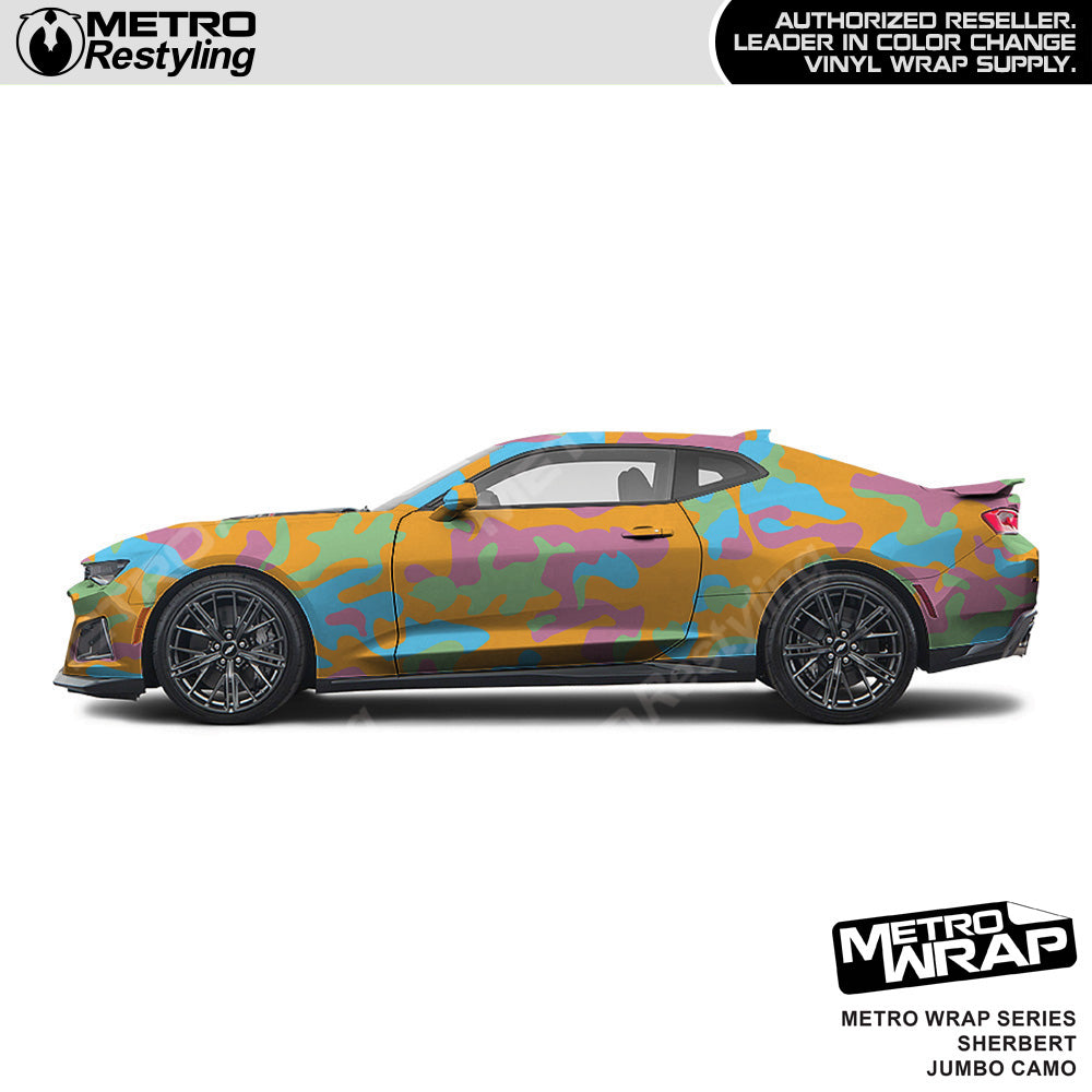 Metro Wrap Jumbo Classic Sherbert Camouflage Vinyl Film