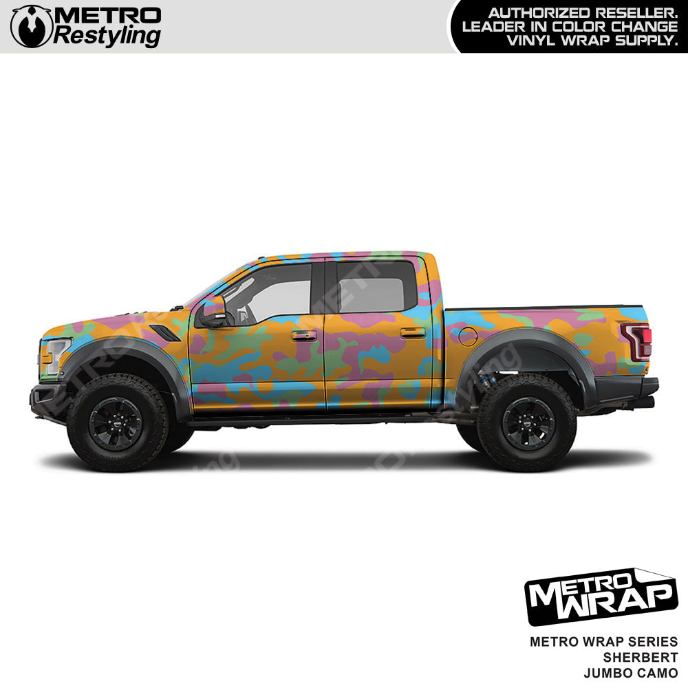 Metro Wrap Jumbo Classic Sherbert Camouflage Vinyl Film