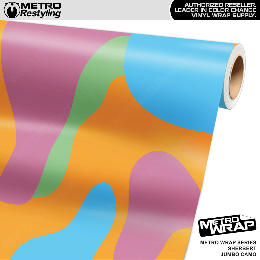 Metro Wrap Jumbo Classic Sherbert Camouflage Vinyl Film