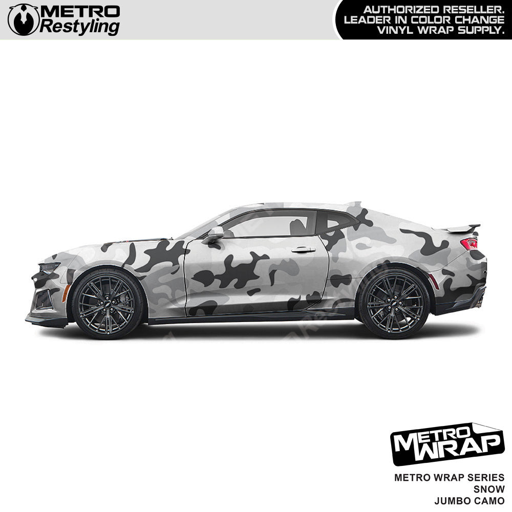 Metro Wrap Jumbo Classic Snow Camouflage Vinyl Film