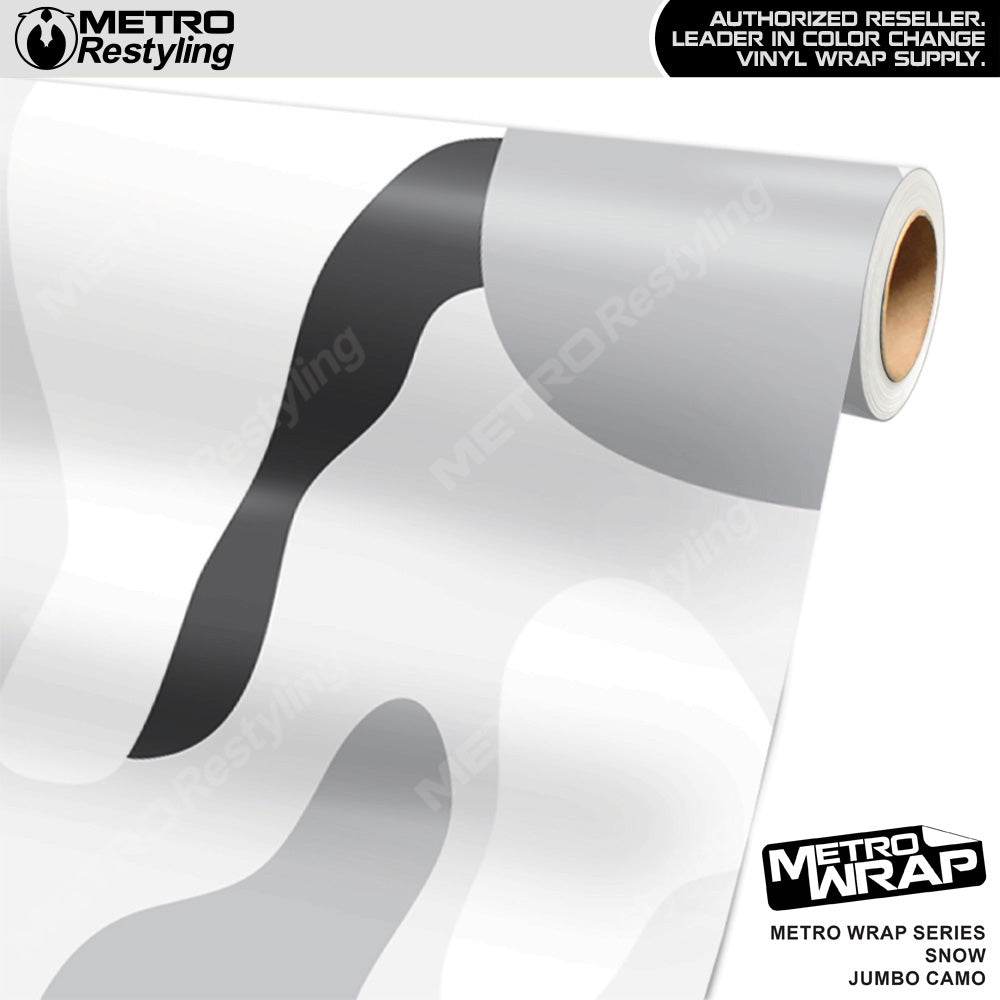 Metro Wrap Jumbo Classic Snow Camouflage Vinyl Film