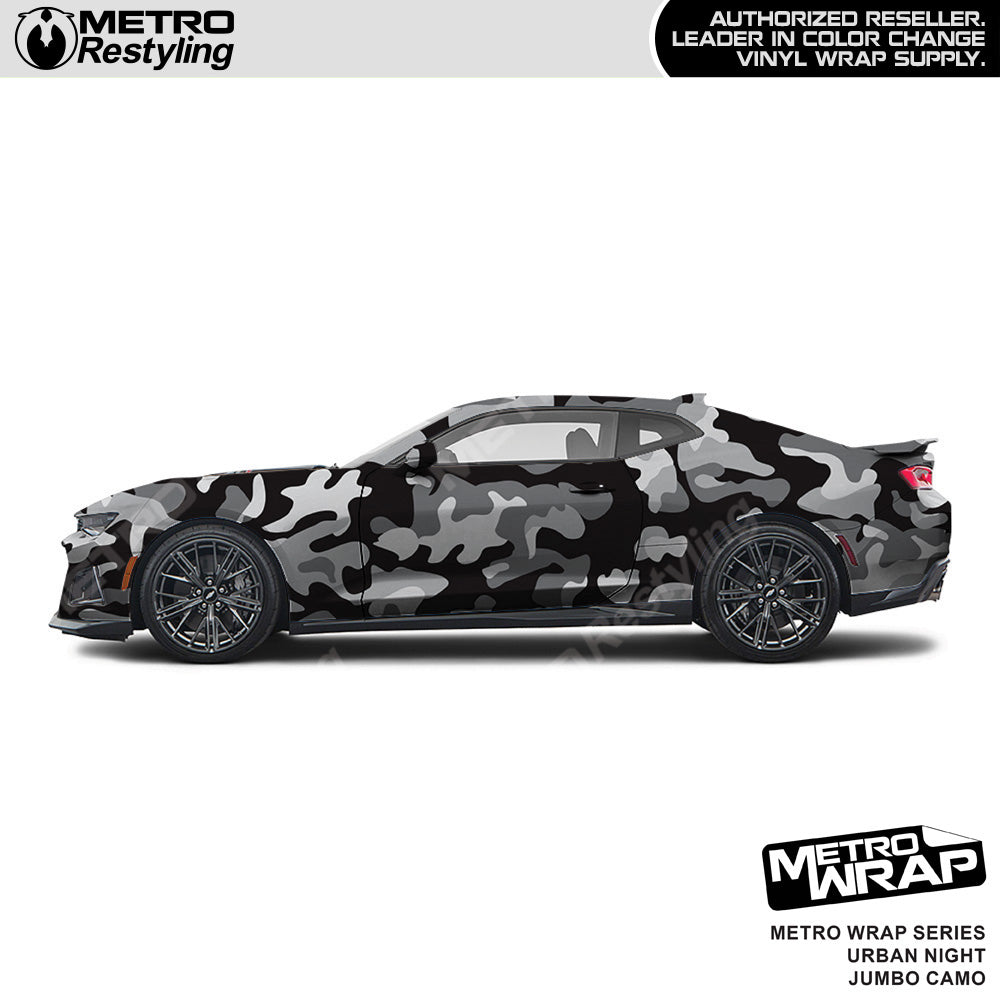 Metro Wrap Jumbo Classic Urban Night Camouflage Vinyl Film