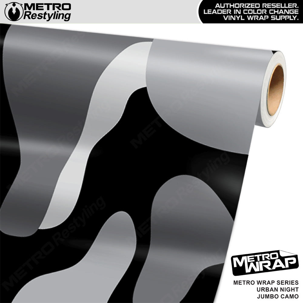 Metro Wrap Jumbo Classic Urban Night Camouflage Vinyl Film