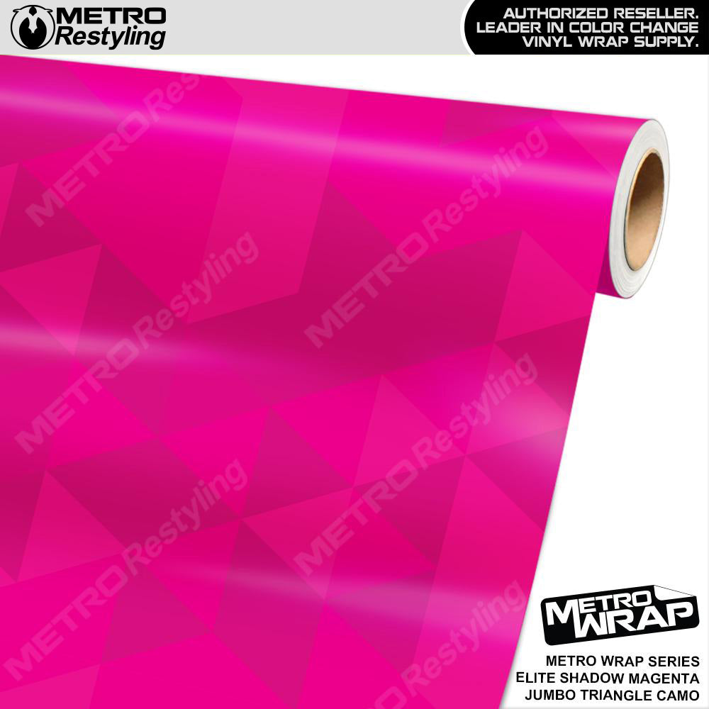 Metro Wrap Jumbo Triangle Elite Shadow Magenta Camouflage Vinyl Film