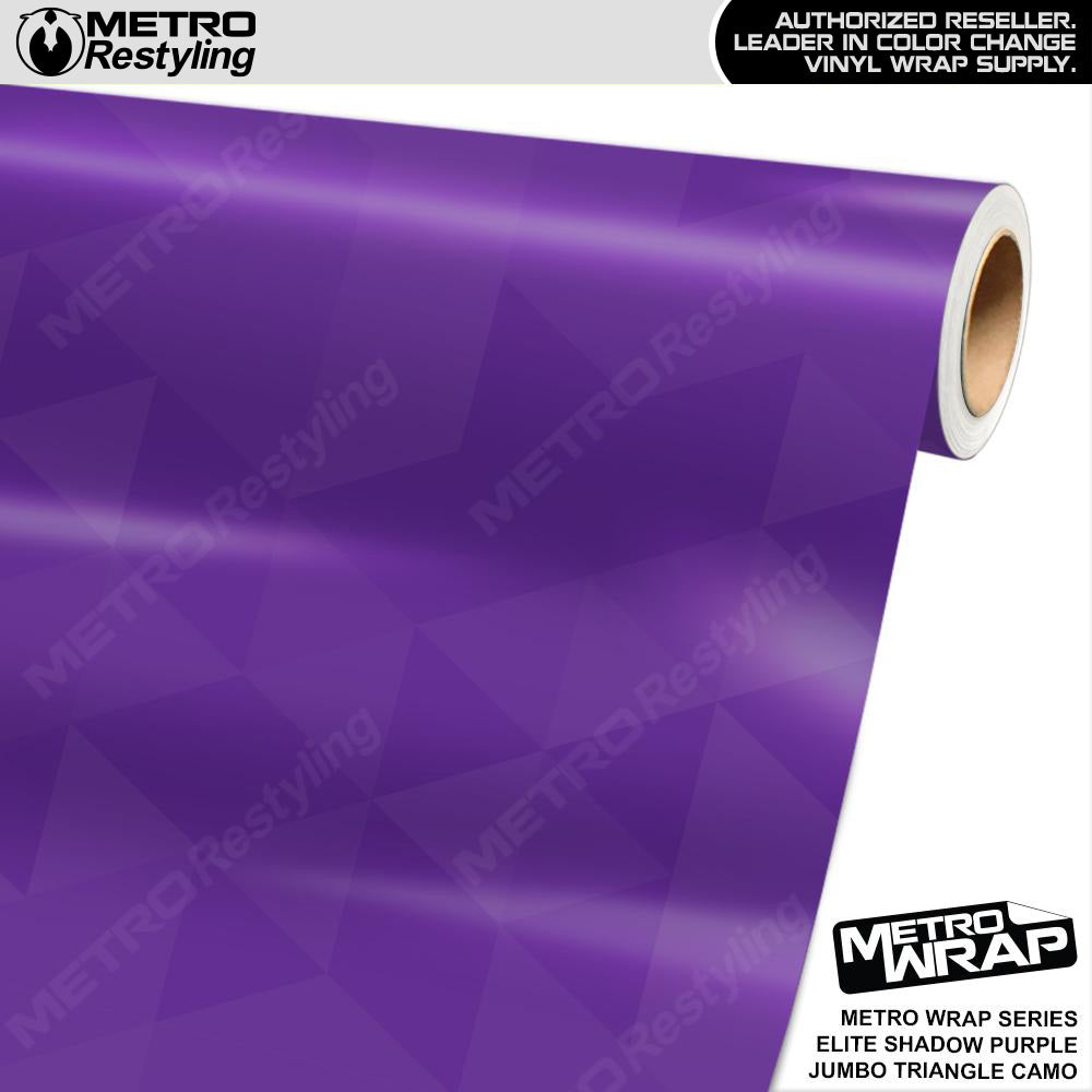 Metro Wrap Jumbo Triangle Elite Shadow Purple Camouflage Vinyl Film