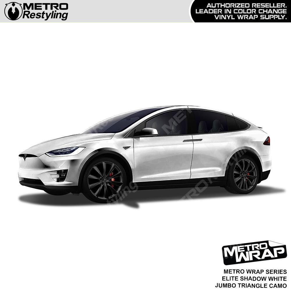 Metro Wrap Jumbo Triangle Elite Shadow White Camouflage Vinyl Film