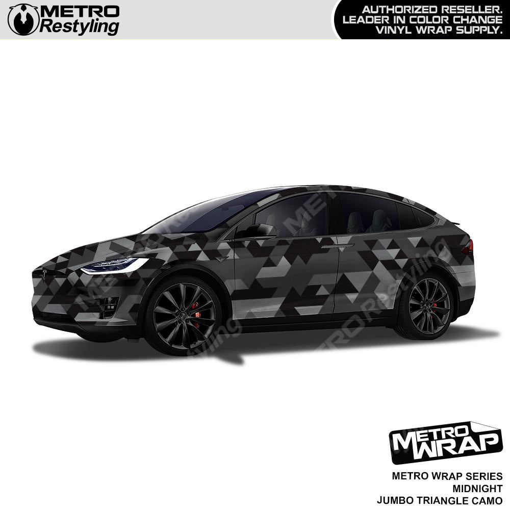 Metro Wrap Jumbo Triangle Midnight Camouflage Vinyl Film