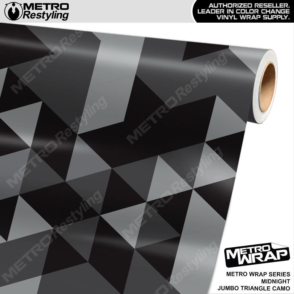 Metro Wrap Jumbo Triangle Midnight Camouflage Vinyl Film