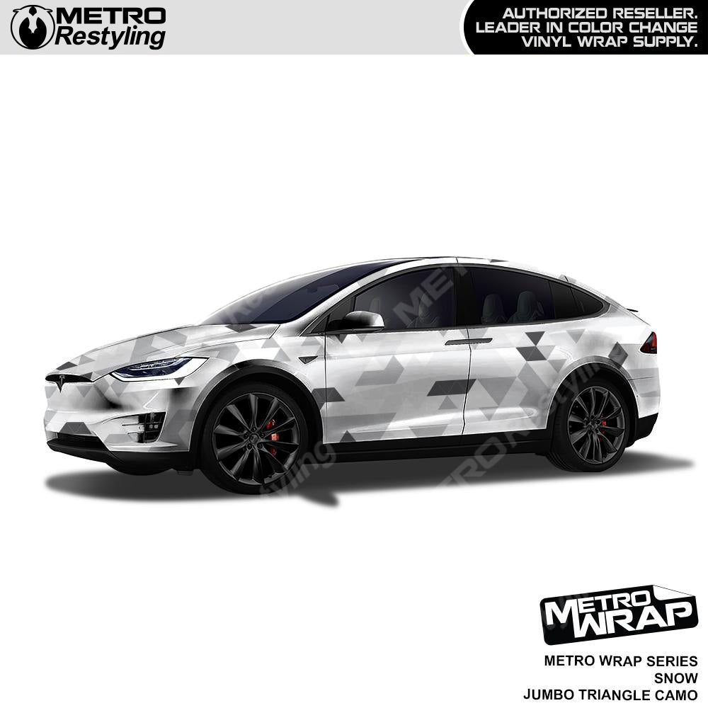 Metro Wrap Jumbo Triangle Snow Camouflage Vinyl Film