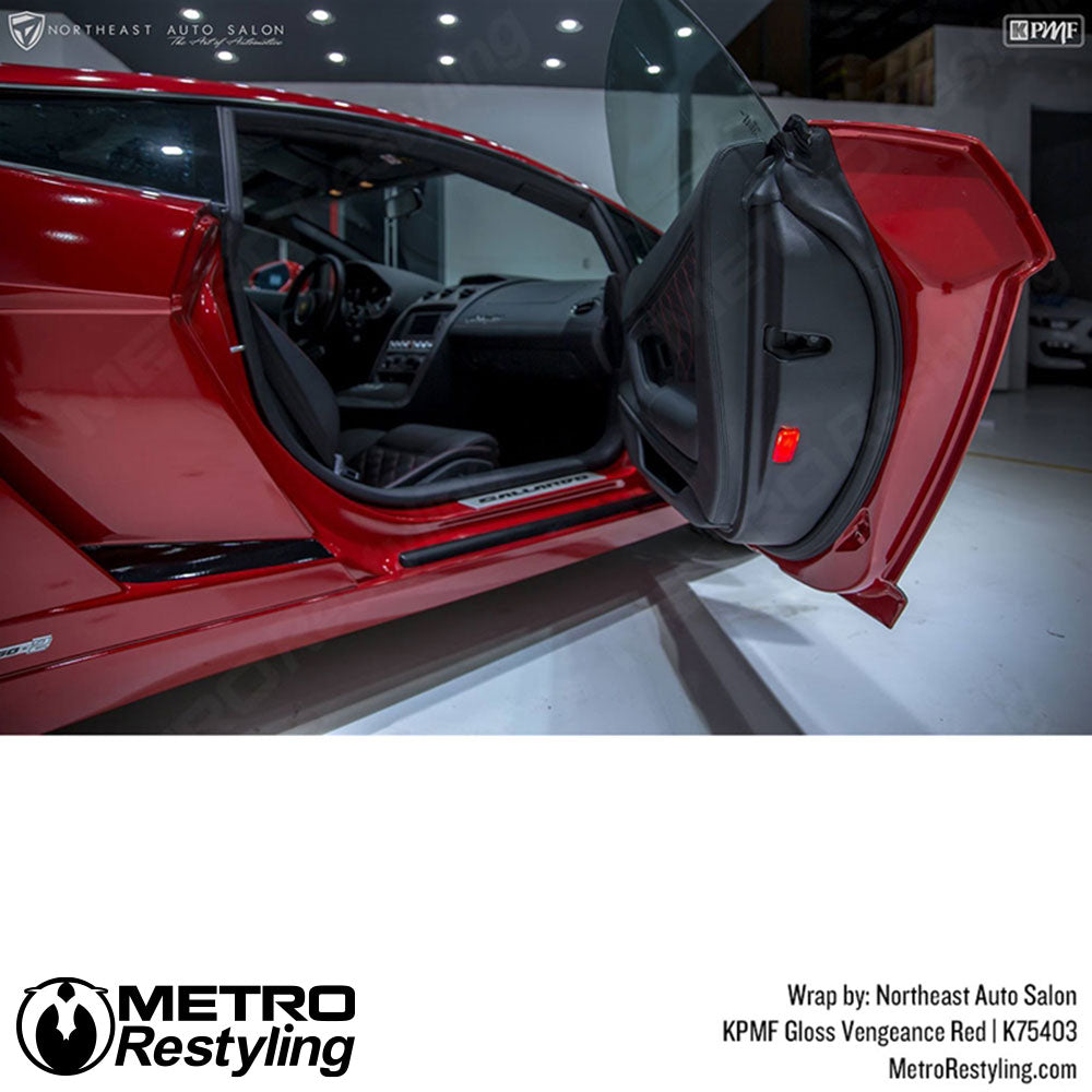 Gloss Vengeance Red KPMF Car Wrap