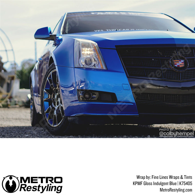 Gloss Indulgent Blue Vinyl Wrap
