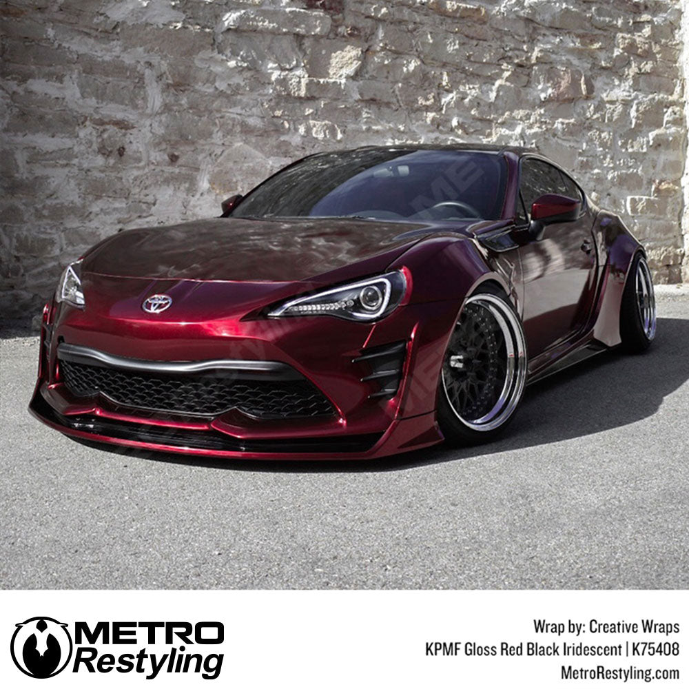 Red Black Toyota Wrap