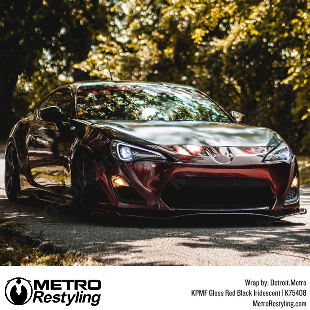 KPMF Red Black Iridescent Vinyl Wrap