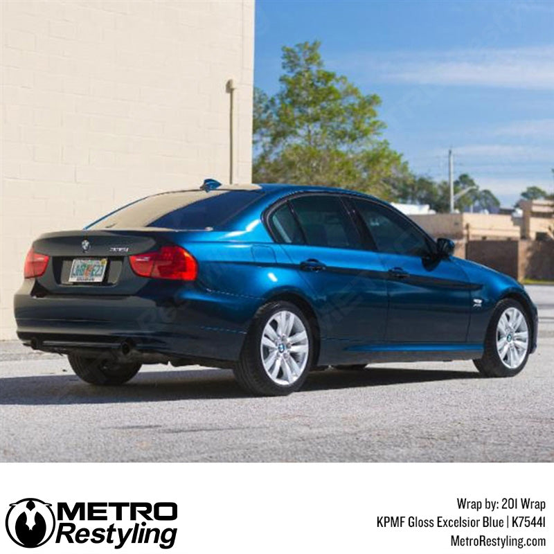 Gloss Excelsior Blue Vinyl Wrap