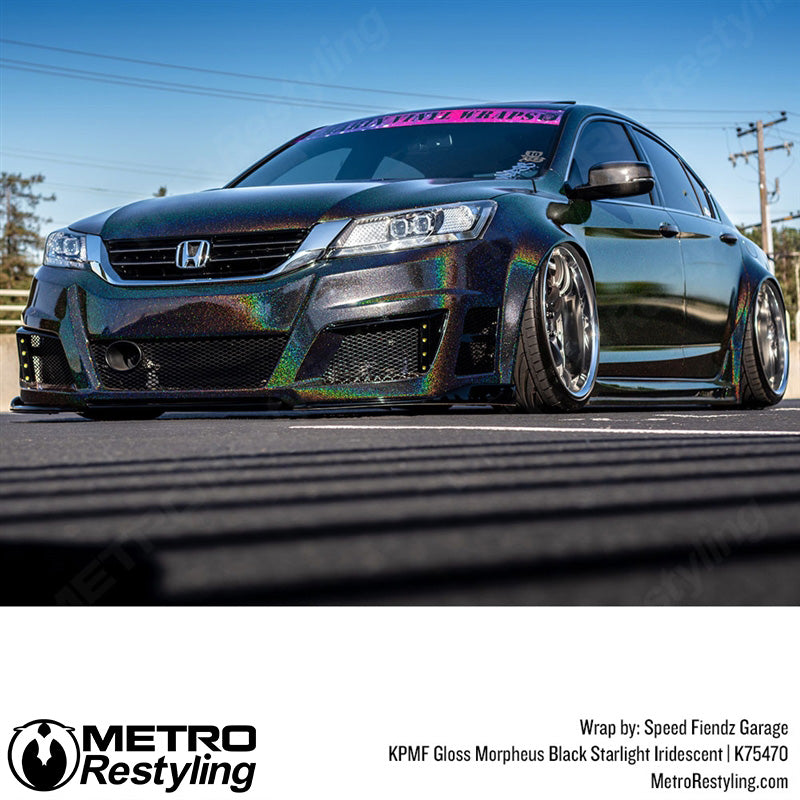 Gloss Morpheus Black Starlight Iridescent honda wrap