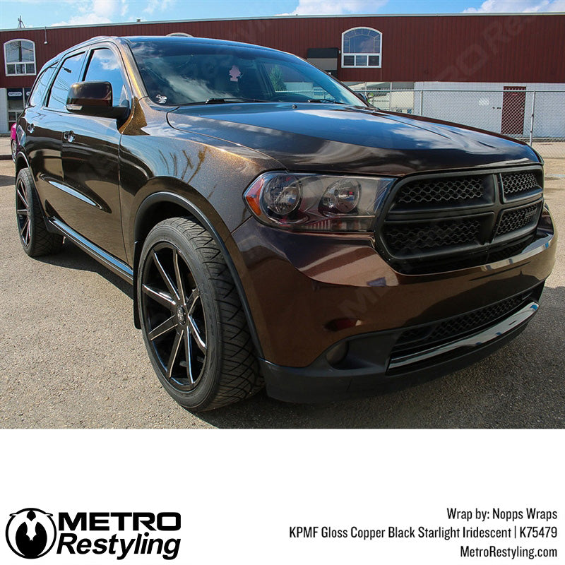 Gloss Copper Black Starlight Iridescent Vinyl Wrap