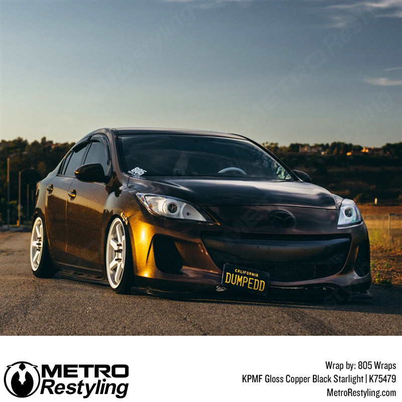 Gloss Copper Black Starlight Iridescent Car Wrap