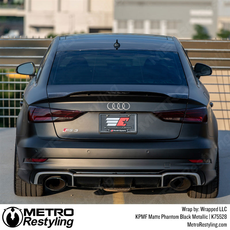 Phantom Black Metallic Audi Wrap