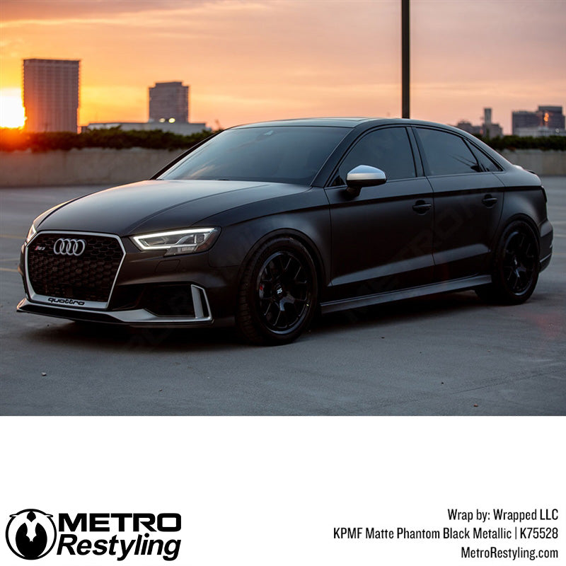 Matte Black Metallic Audi Wrap