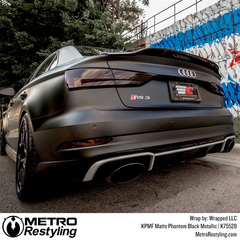 Matte Phantom Black Metallic Audi Wrap