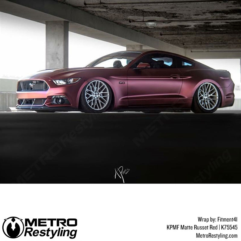 Matte Russet Red Vinyl Wrap