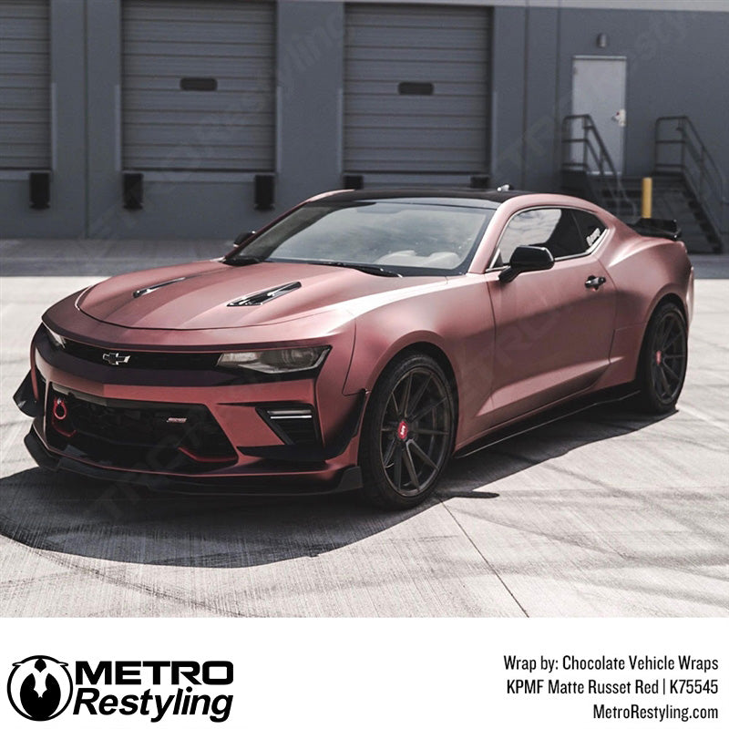 Matte Russet Red Chevy Wrap