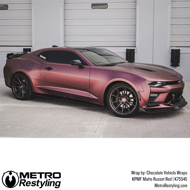 Matte Russet Red Chevy Wrap