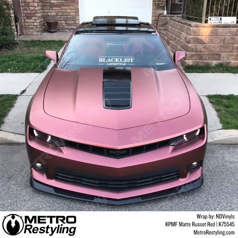 Matte Russet Red Chevy Wrap