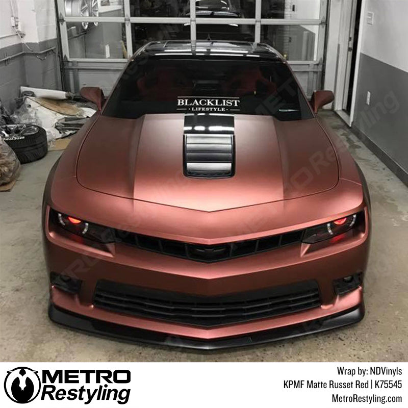 Matte Russet Red Chevy Wrap