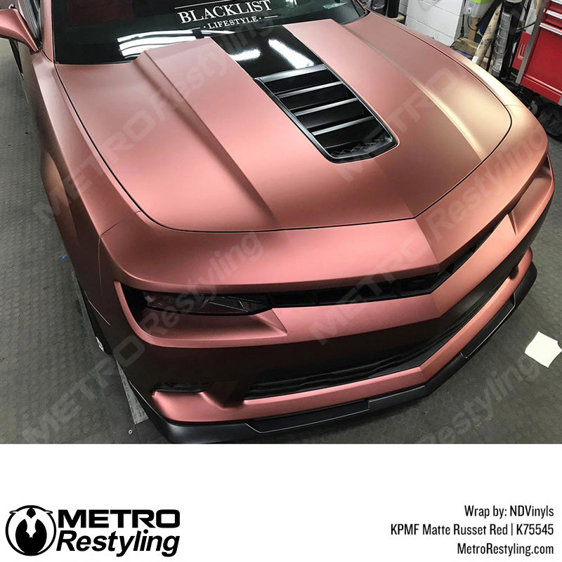 Matte Russet Red Chevy Wrap